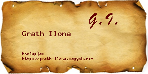Grath Ilona névjegykártya